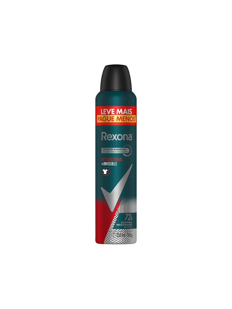 Antitranspirante-Aerosol-Antibacterial-Invisible-Rexona-250ml