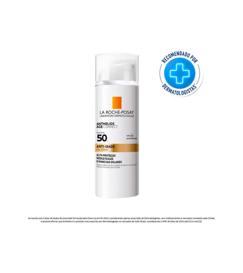 Protetor-Solar-Gel-Creme-Anti-idade-FPS-50-Anthelios-Age-Correct-La-Roche-Posay-50