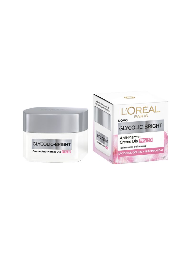 Creme-Anti-Marcas-Dia-Acido-Gicolico-e-Niacinamida--Loreal-Glycolic-Bright-49ml