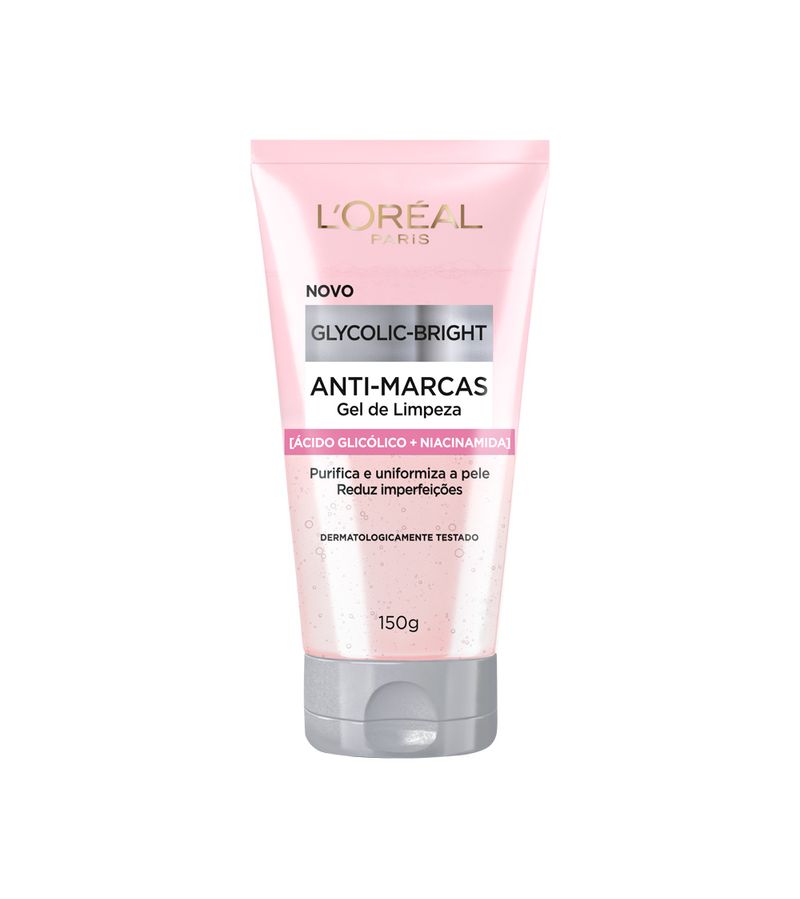 Gel-de-Limpeza-Anti-Marcas-Acido-Gicolico-e-Niacinamida--Loreal-Glycolic-Bright-150g