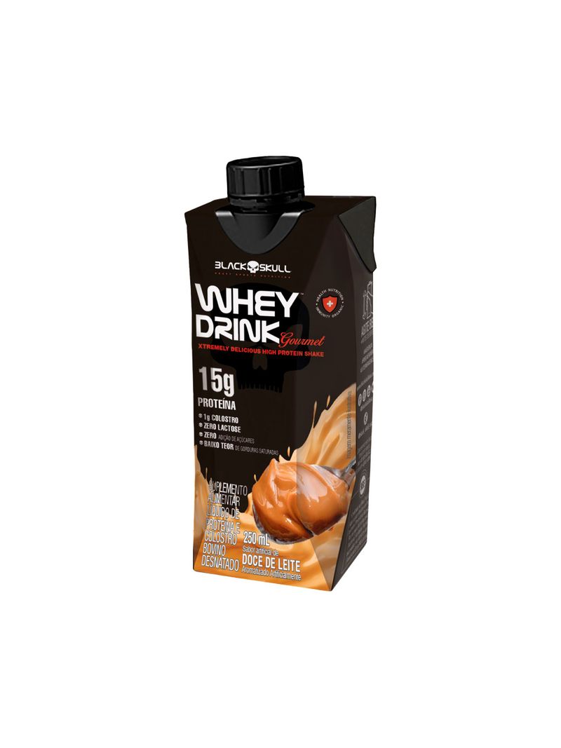 Suplemento-Alimentar-Liquido-de-Proteina-15g-de-Proteina-Doce-de-Leite-Black-Skull-Whey-Drink-Gourmet-250ml