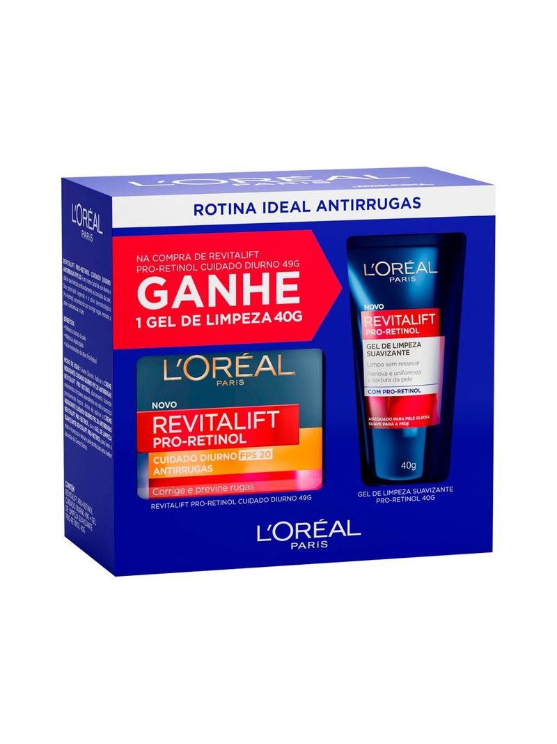 Revitalift-Pro-Retinol-Cuidado-Diurno-Antirrugas-Loreal-49g-Ganhe-Gel-de-Limpeza-40g