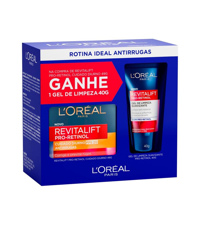 Revitalift-Pro-Retinol-Cuidado-Diurno-Antirrugas-Loreal-49g-Ganhe-Gel-de-Limpeza-40g
