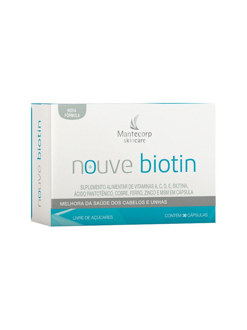 Suplemento-Alimentar-de-Vitaminas-Nouve-Biotin-Mantecorp-Skincare-30-Capsulas