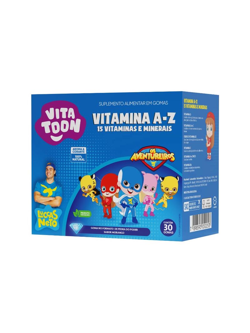 Vitatoon-Vitamina-A-z-Com-30-Gomas-Morango