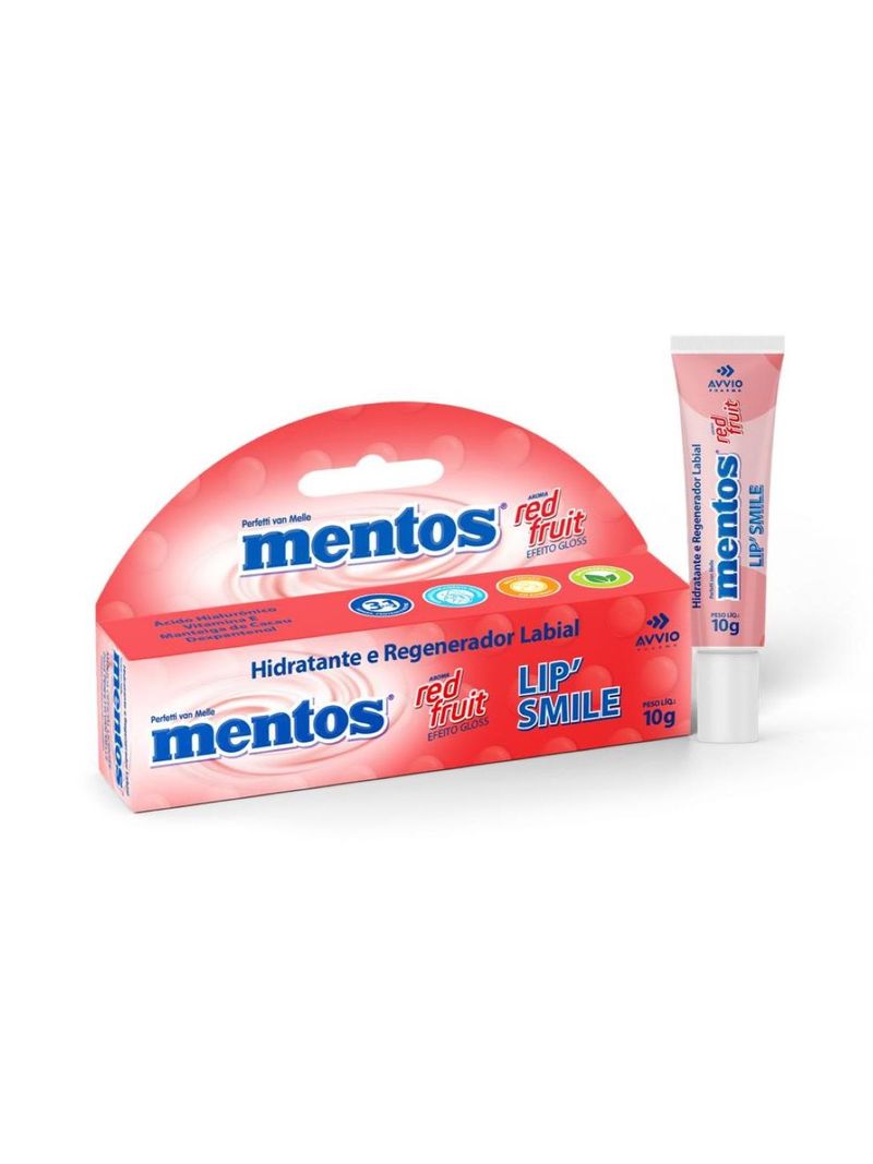 Hidratante-Labial-Mentos-Lip-Smile-Red-Fruit-10gr