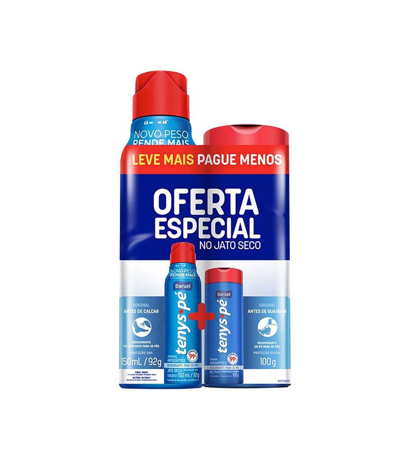 Kit-Tenys-Pe-Baruel-Aerosol-Original-150ml---Tenys-Pe-Baruel-Po-Original-100g-Especial