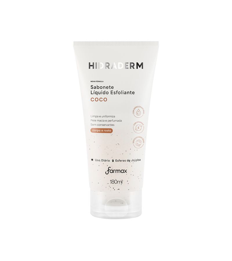 Sabonete-Liquido-Esfoliante-Hidraderm-Coco-180ml