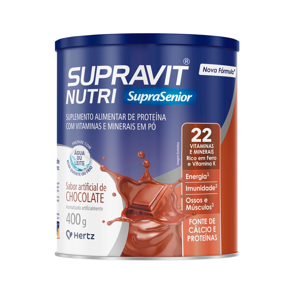 SUPLEMENTO ALIMENTAR SUPRAVIT NUTRI SUPRASENIOR CHOCOLATE 400G