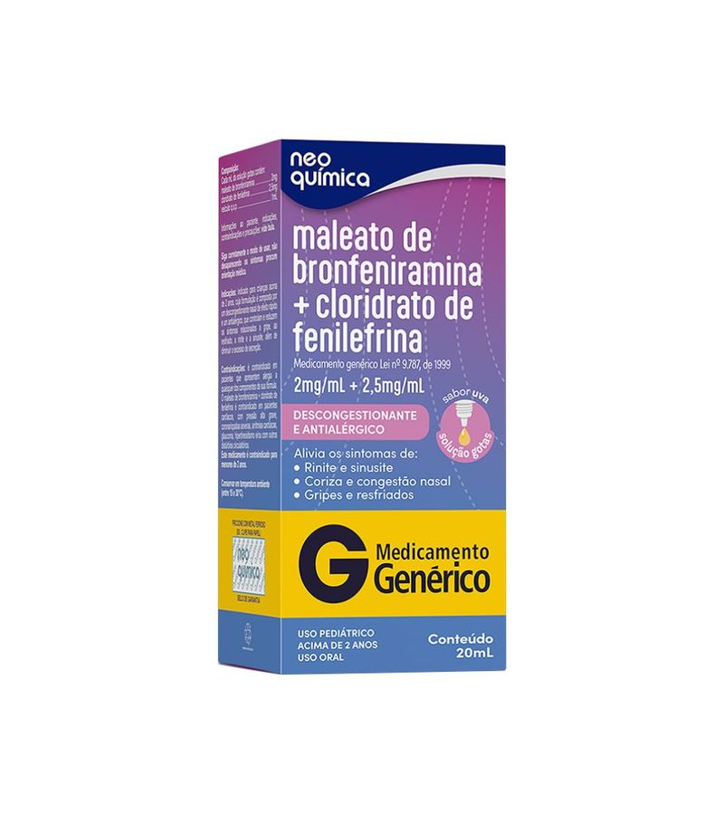 Maleato-De-Bronfeniramina-2mg-ml---Cloridrato-De-Fenilefrina-25mg-ml--20ml-Solucao-Gotas-Neo-Quimic