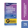 Maleato De Bronfeniramina 12mg + Cloridrato De Fenilefrina 15mg Com 12  Comprimidos Neo Quimica Generico
