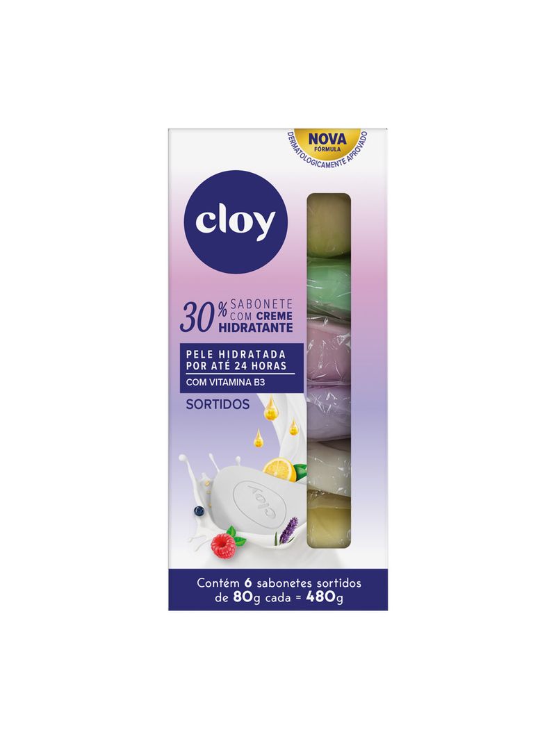 Sabonete-Cloy-Barra-Selections-Com-6x80gr-Sortidos