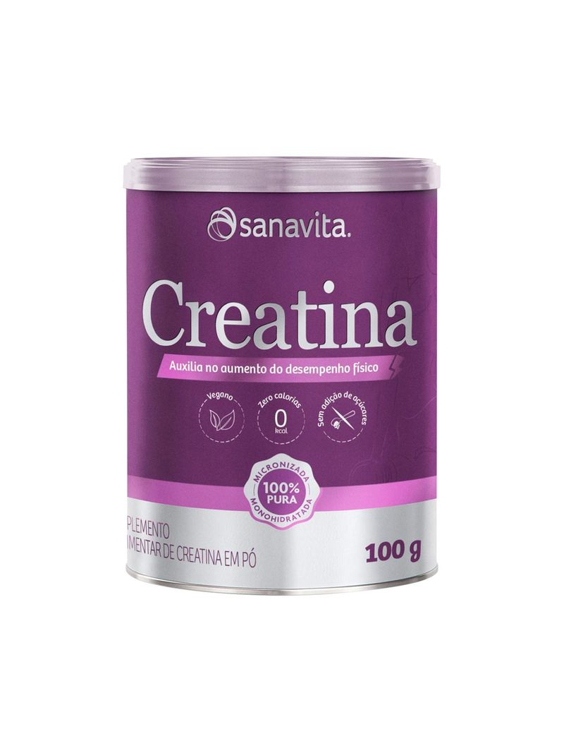 Suplemento-Em-Po-Sanavita-Creatina-100--Pura-Monohidratada-100g