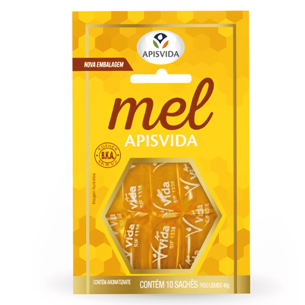 MEL PURO APIS VIDA 10 SACHÊS - Drogaria Catarinense
