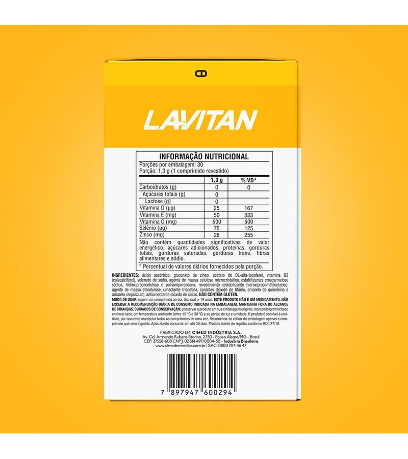 Multivitaminico_Lavitan_Imunidade_Cdzse_Com_30_Comprimidos