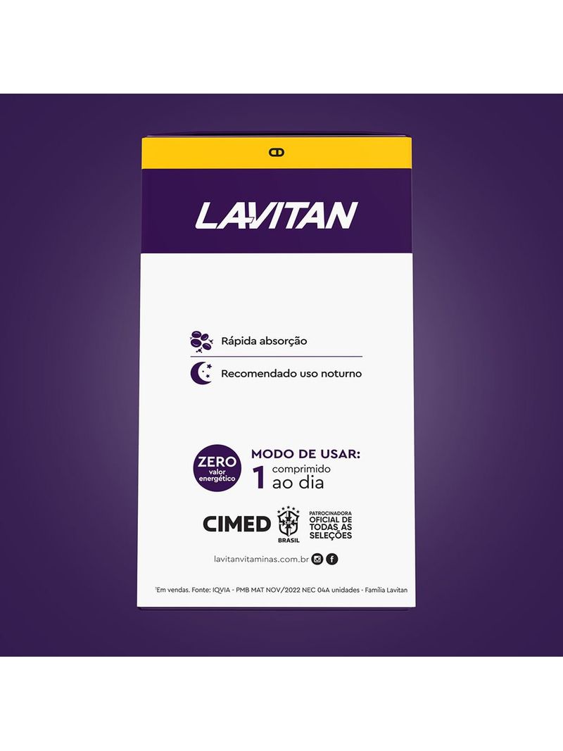 Lavitan-Melatonina-021Mg-Com-150-Comprimidos-Sabor-Morango