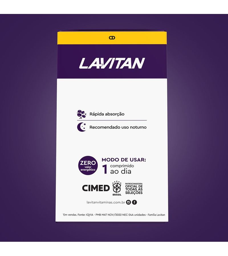 Lavitan-Melatonina-021Mg-Com-150-Comprimidos-Sabor-Morango