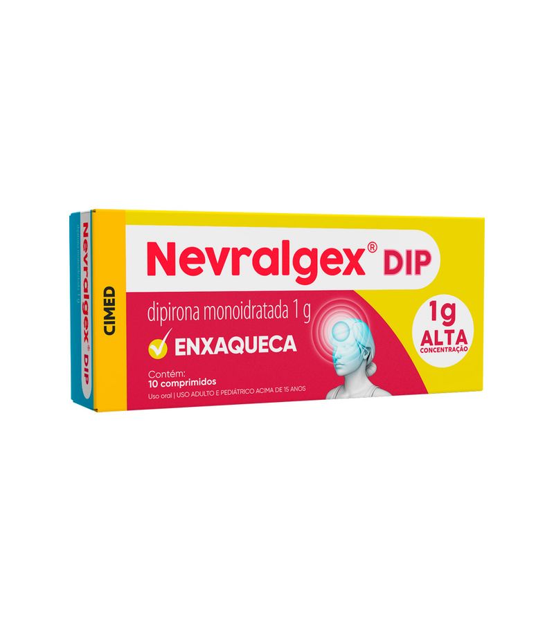 Nevralgex-Dip-Dipirona-Monoidratada-1g-Com-10-Comprimidos-Cimed