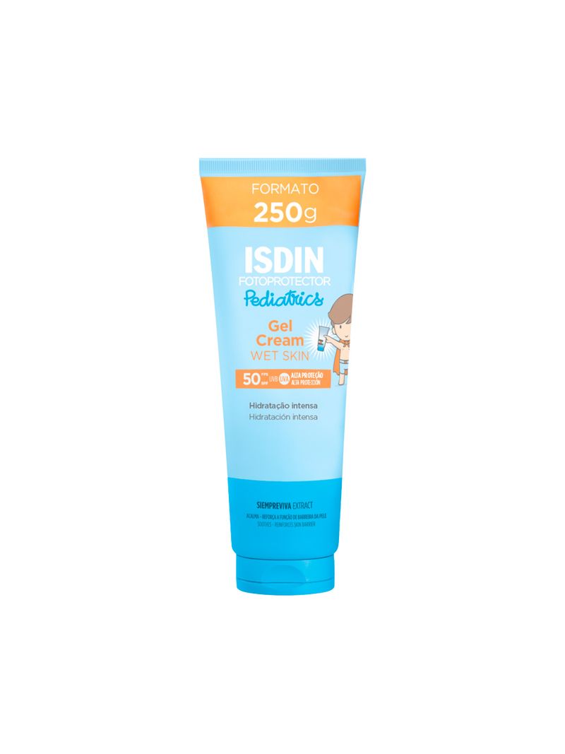 Isdin-Pediatrics-Protetor-Solar-Fps50-Gel-Creme-250gr