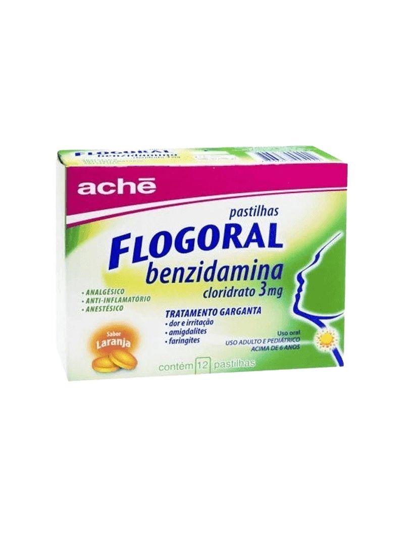 690910-7896658005442-Flogoral-Com-12-Pastilhas-Sabor-Laranja