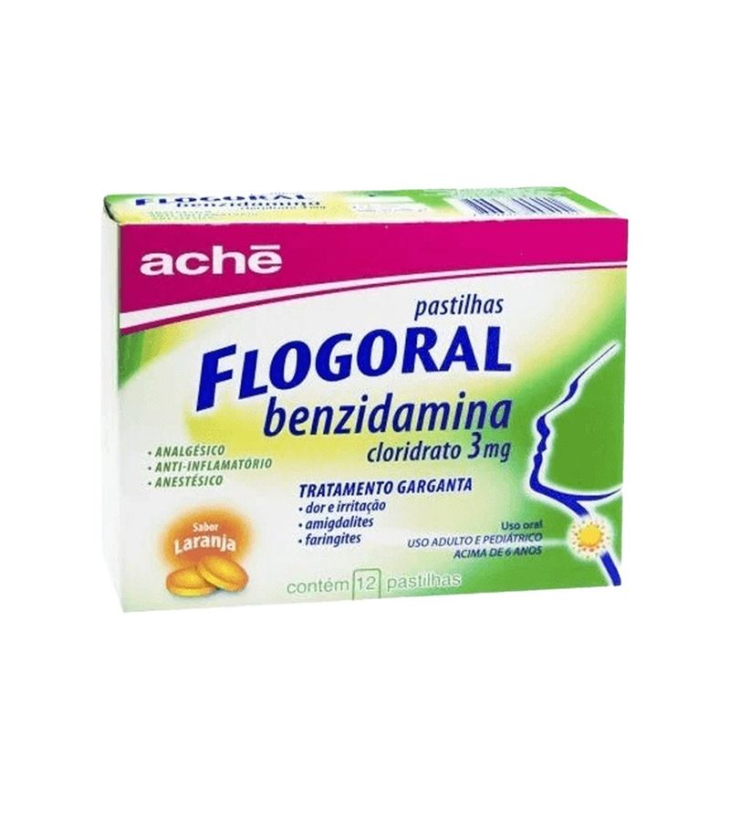 690910-7896658005442-Flogoral-Com-12-Pastilhas-Sabor-Laranja