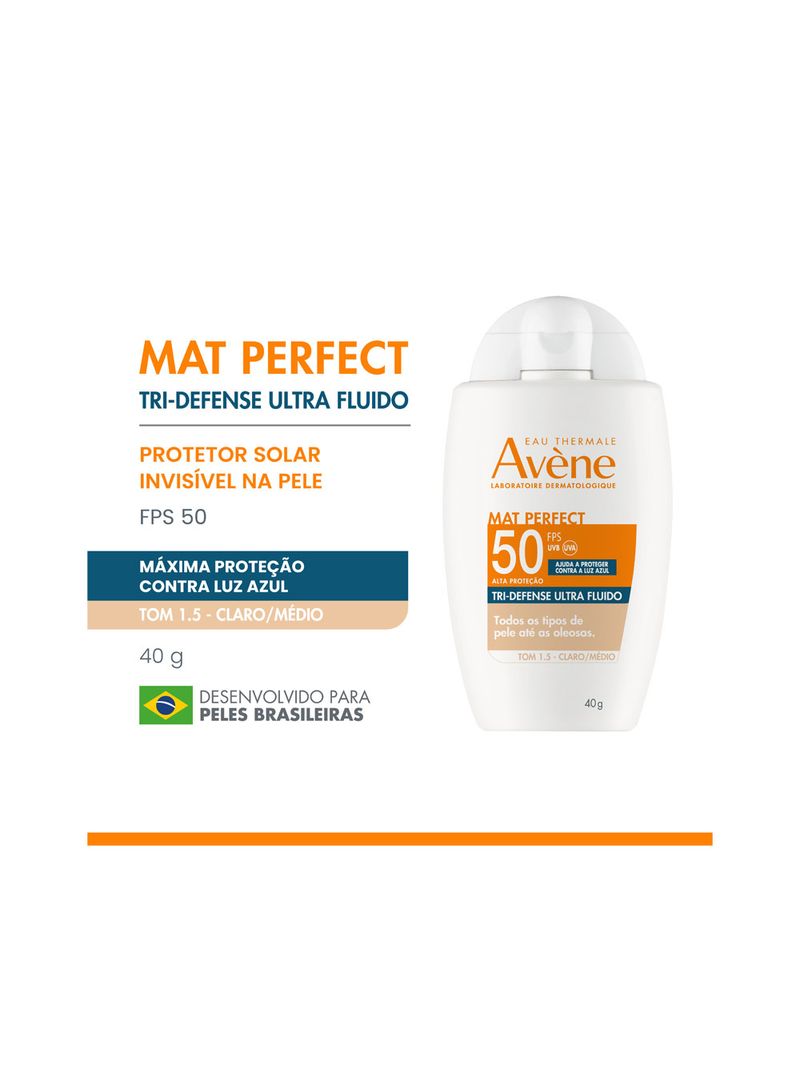 Protetor-Solar-Mat-Perfect-Avene-Fps50-40gr-Ultra-Fluido-Cor-Claro-medio