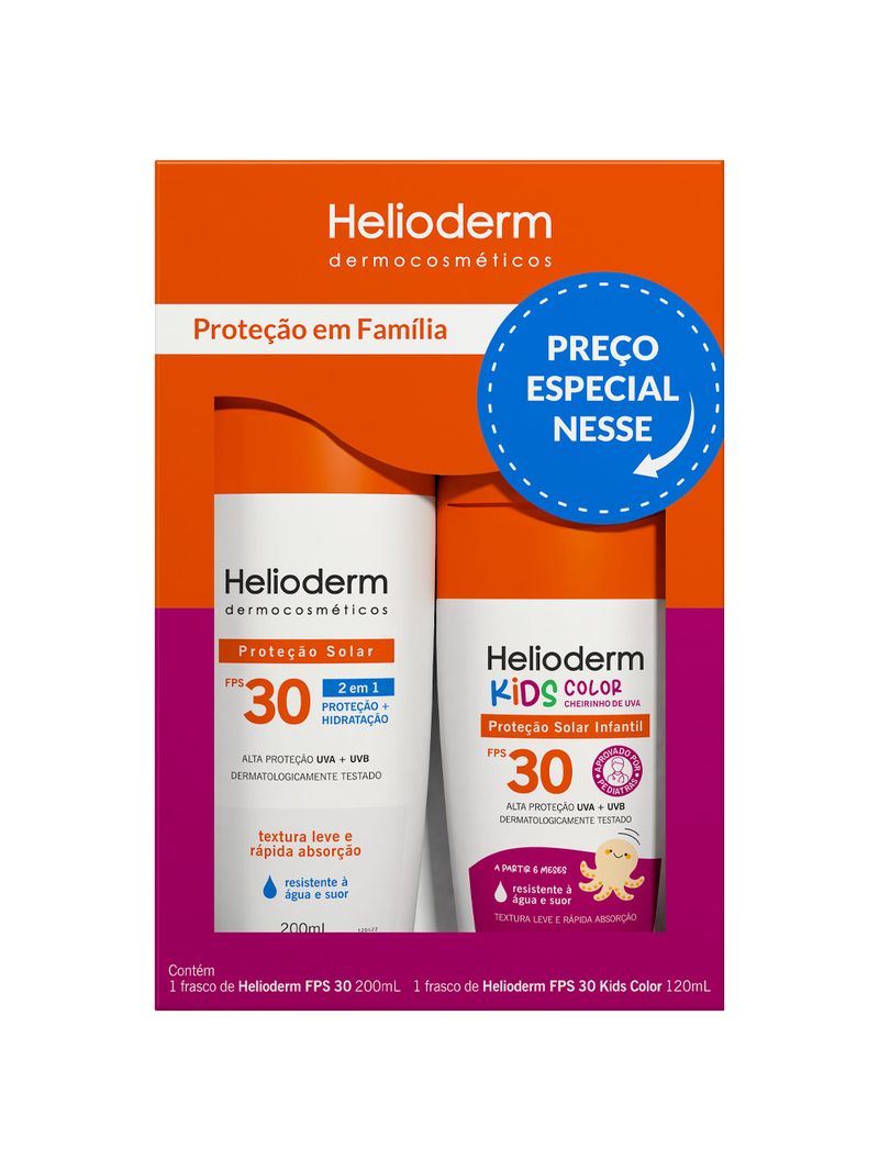 7896331707380---Helioderm-Kit-FPS30-200g---Kids-Color
