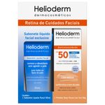 7896331708219---Helioderm-Kit-Sabonete-Liquido-Facial---Protetor-Facial-FPS50-Com-Cor