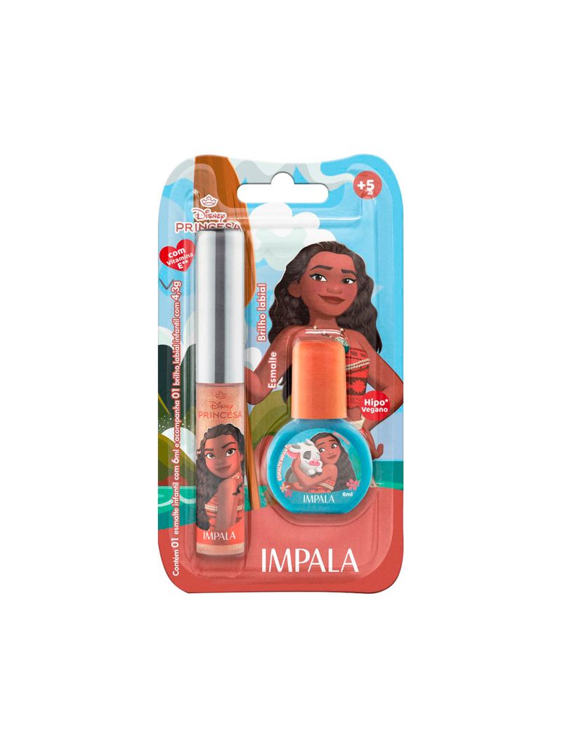 Kit-Esmalte-Infantil-6ml---Brilho-Labial-43g-Impala-Disney-Moana