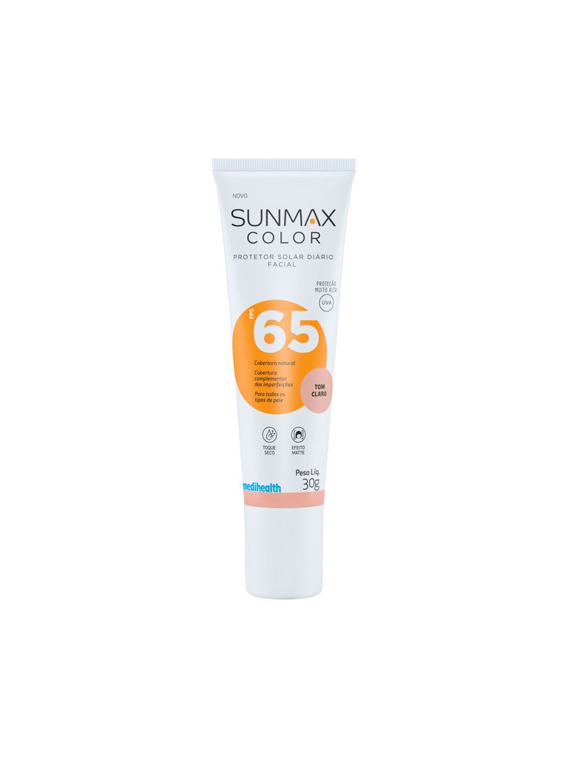 Protetor-Solar-Diario-Facial-Fps65-Sunmax-Color-Tom-Claro-30g