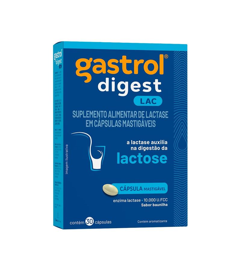Suplemento-Alimentar-Gastrol-Digest-Lac-Com-30-Capsulas-Mastigaveis--Sabor-Baunilha