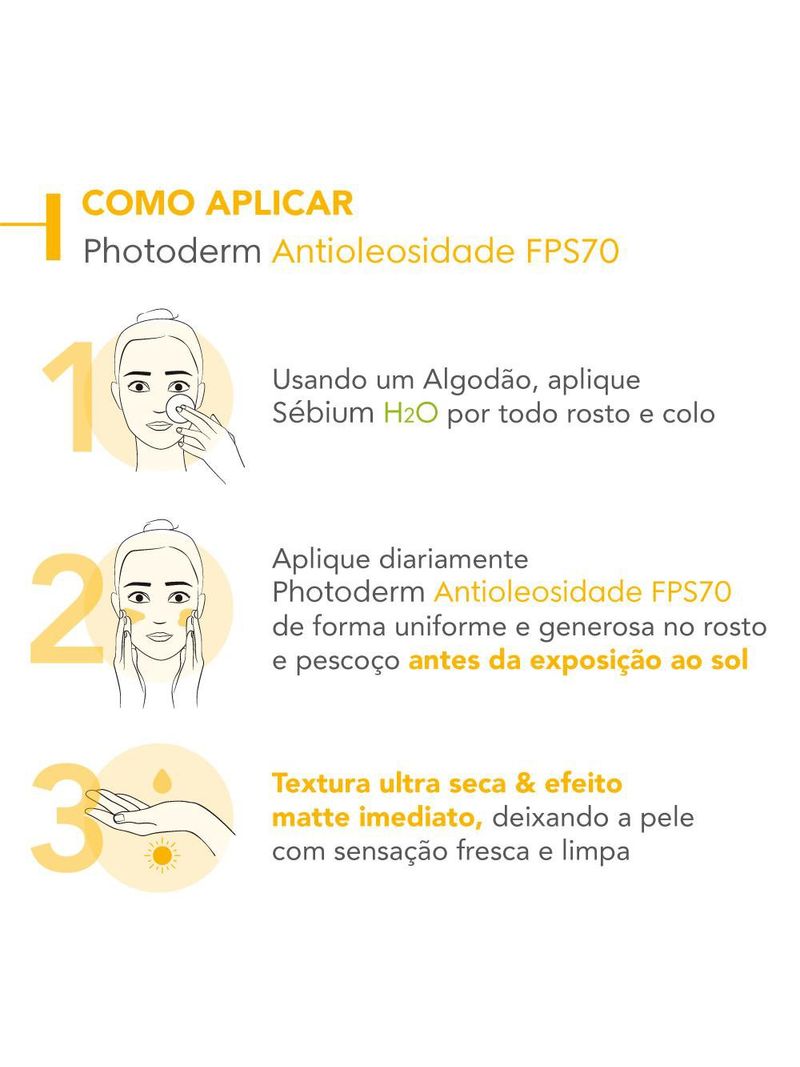 Protetor-Solar-Antioleosidade-Bioderma-Photoderm-FPS-70-Neutro-com-40g