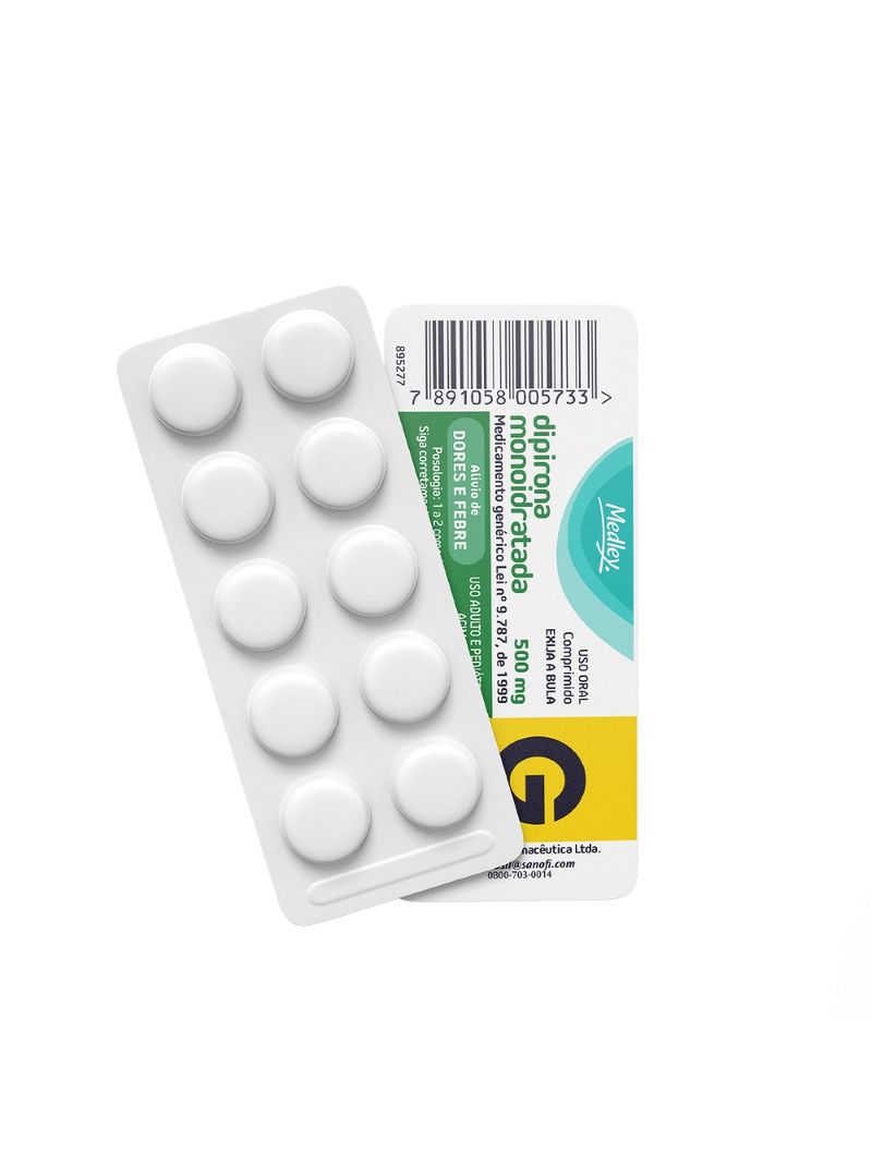 Dipirona-Medley-500mg-Com-10-Comprimidos
