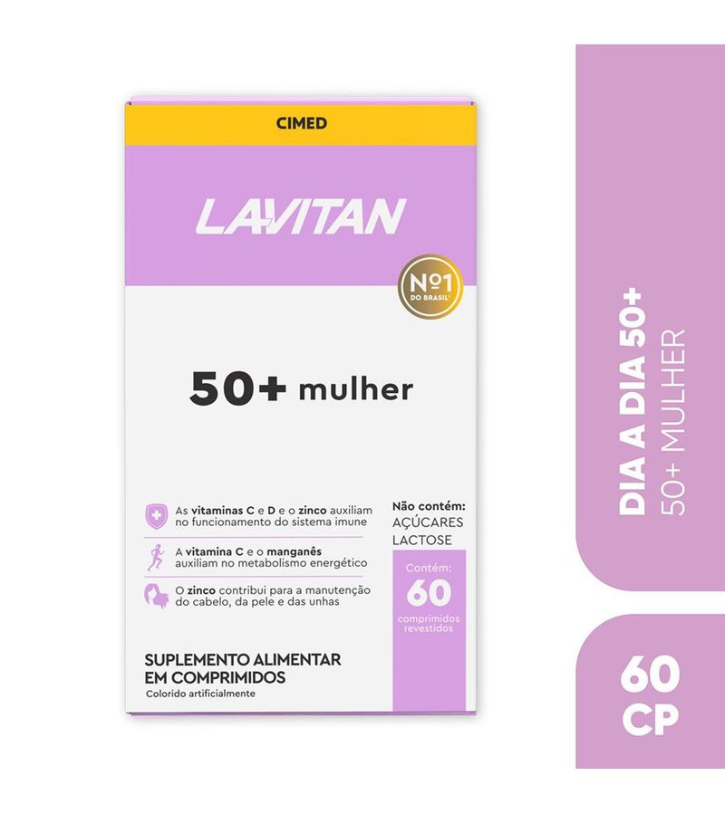 Multivitaminico-Lavitan-50--Mulher-60-Capsulas-1-Frente