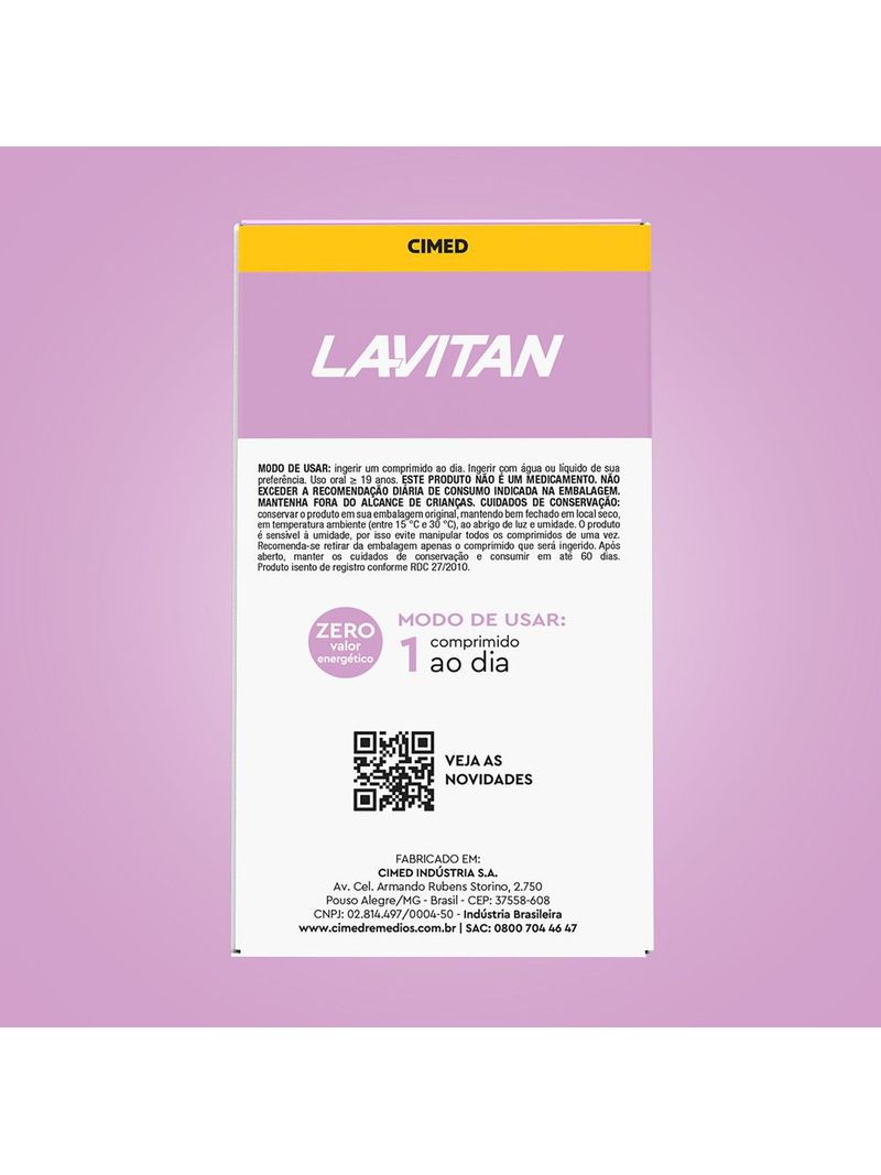 Multivitaminico-Lavitan-50--Mulher-60-Capsulas-1-Frente