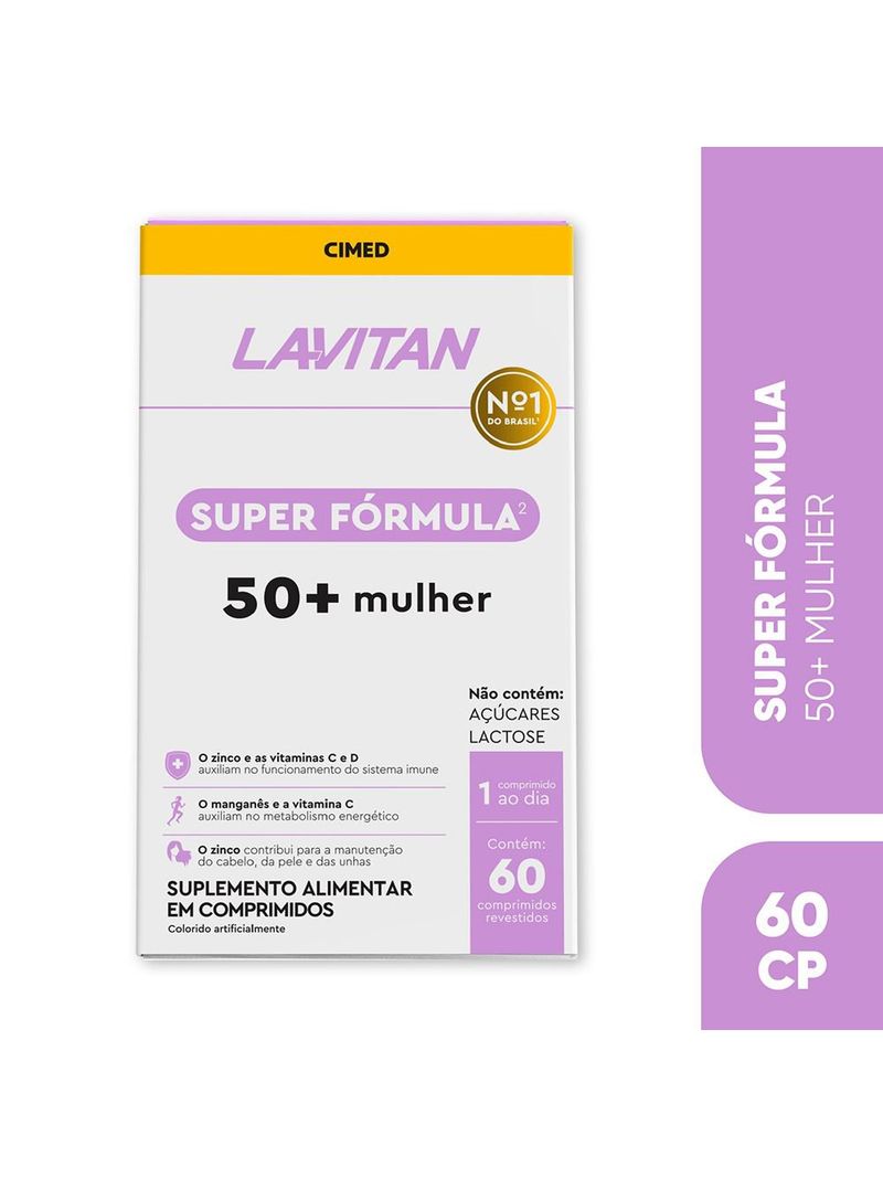 Multivitaminico-Lavitan-50--Mulher-Super-Formula-60-Capsulas-1-Frente-Principal
