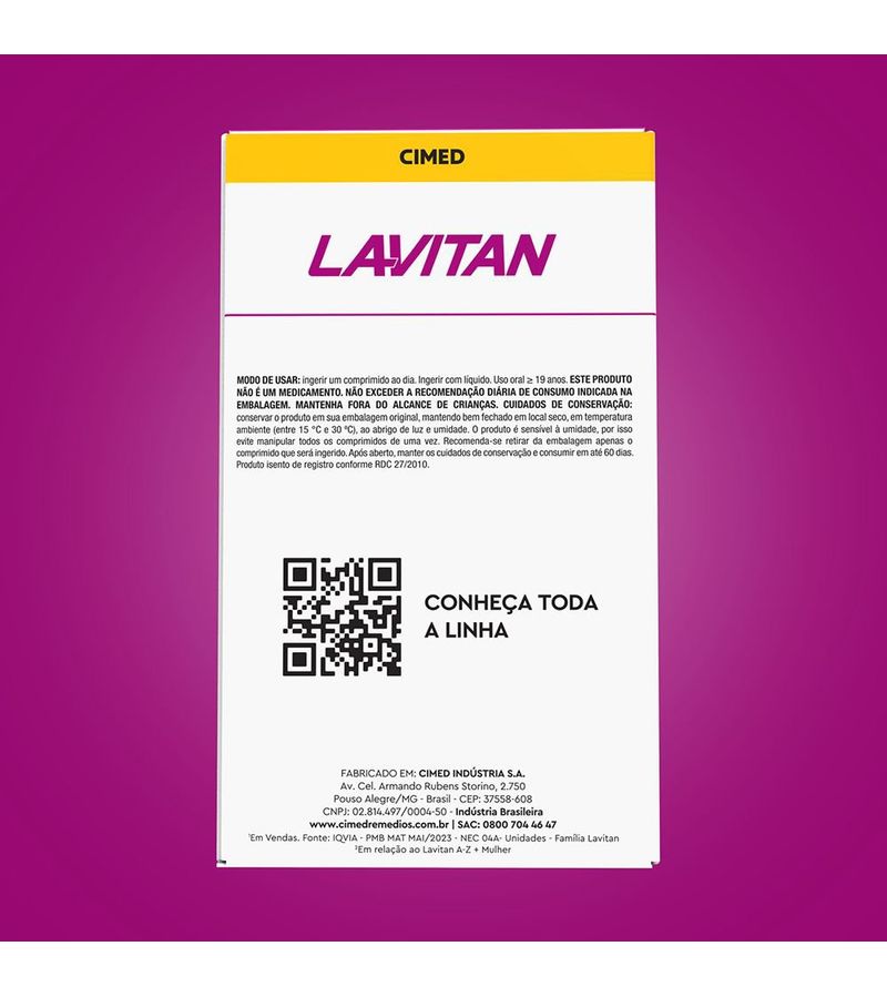 Multivitaminico-Lavitan-A-Z--Mulher-Super-Formula-60-Capsulas