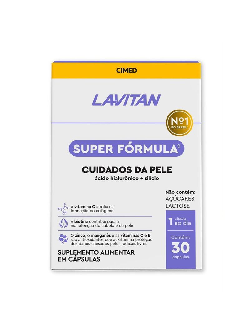 746695-Acido-Hialuronico-e-Silicio-Lavitan-Cuidados-da-Pele-Super-Formula-30-Capsulas-Principal