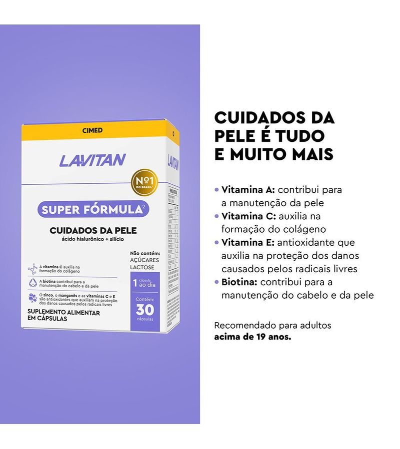 746695-Acido-Hialuronico-e-Silicio-Lavitan-Cuidados-da-Pele-Super-Formula-30-Capsulas---Beneficios