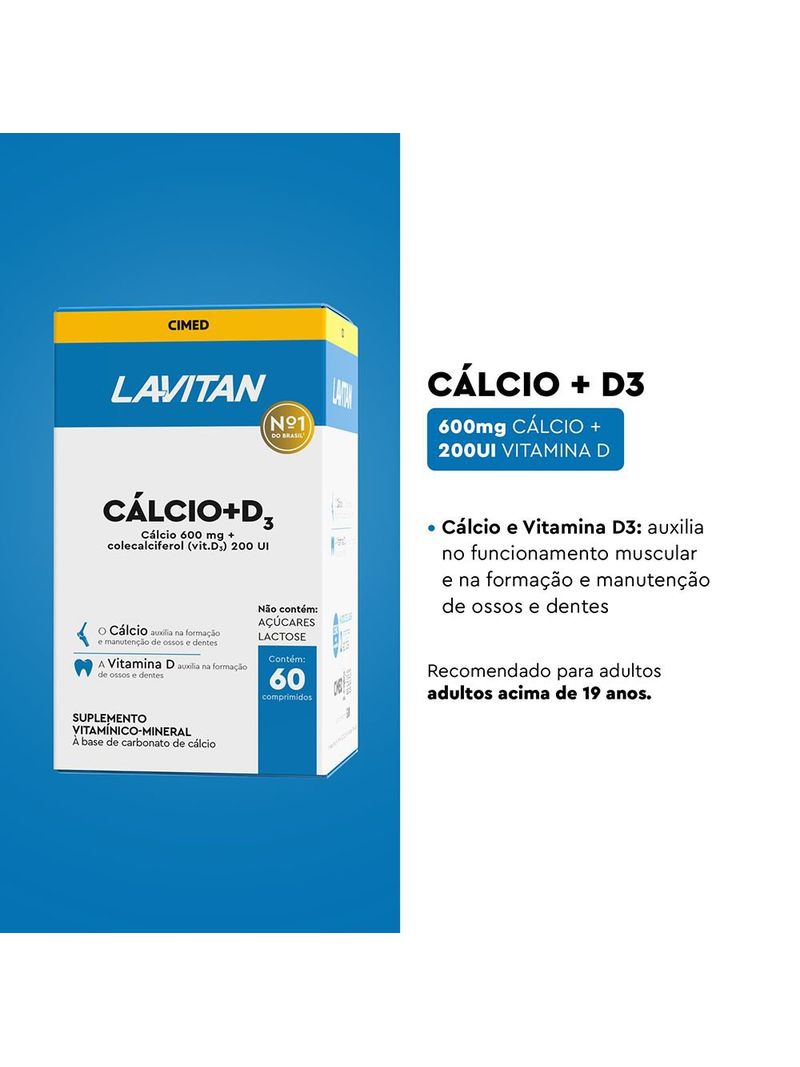 723650-Calcio-D3-Lavitan-60-Comprimidos---Beneficios