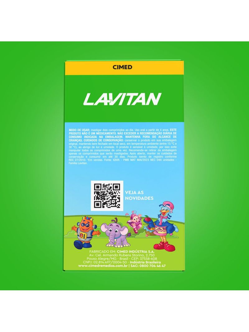 Suplemento-de-Vitaminas-Infantil-Lavitan-Patati-Patata-60-Comprimidos-Mastigaveis---Hero