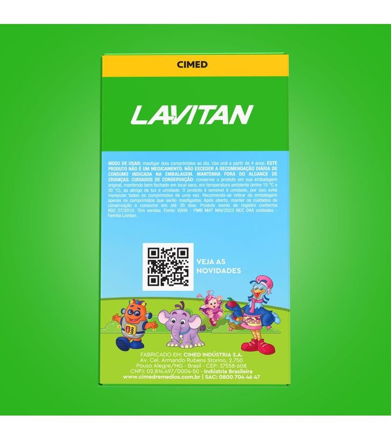 Suplemento-de-Vitaminas-Infantil-Lavitan-Patati-Patata-60-Comprimidos-Mastigaveis---Hero
