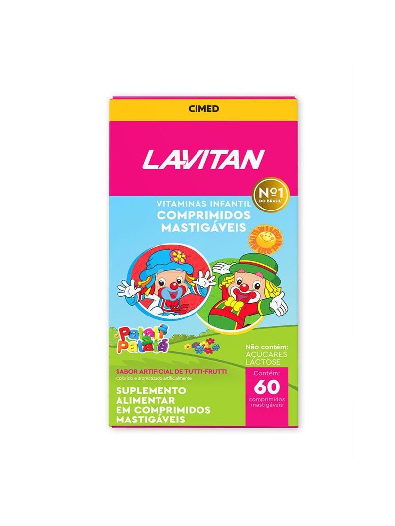 738629-Suplemento-de-Vitaminas-Infantil-Lavitan-Patati-Patata-Tutti-Frutti-60-Capsulas-1-Principal