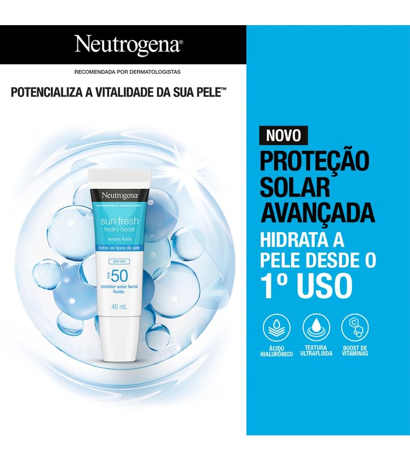 Protetor-Solar-Facial-Fps50-Neutrogena-Sun-Fresh-Hydro-Boost-Sem-Cor-40ml---Extra