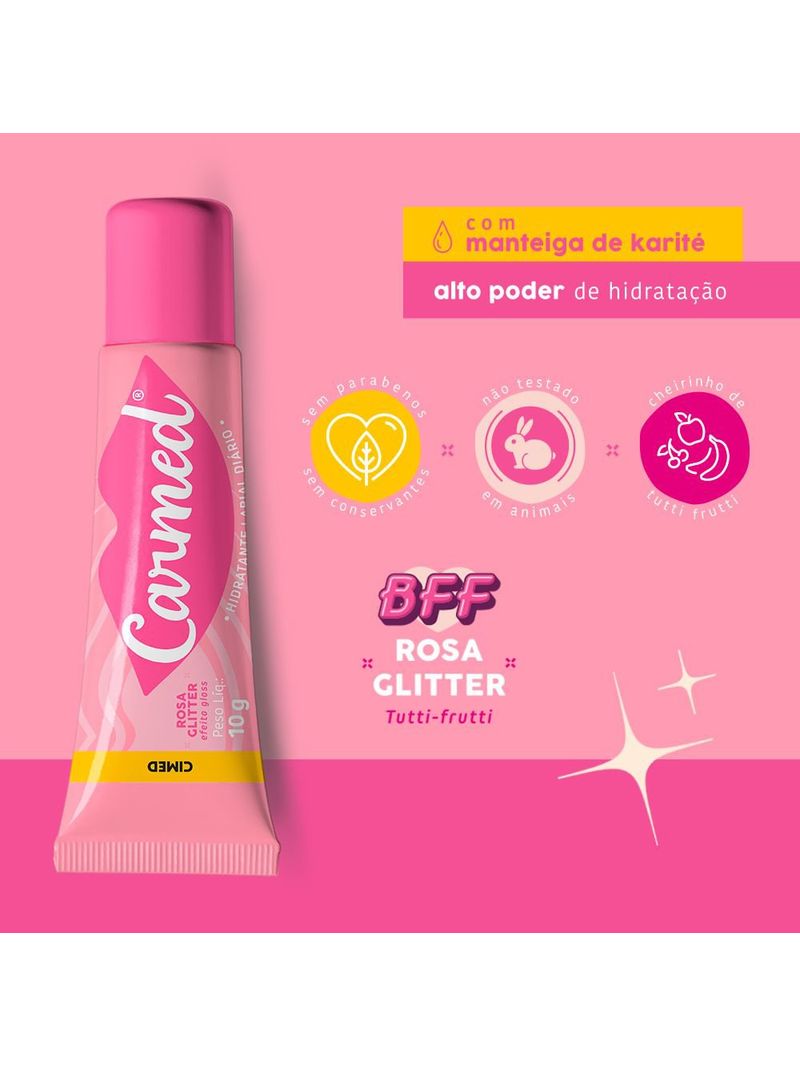 7897947617506-746340-Carmed-BFF-Rosa-Glitter-Hidratante-Labial-10g
