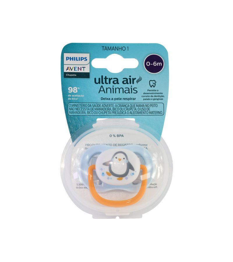 746017-8710103984702-Chupeta-Avent-Com-1-Pinguim-0-6-Meses-Menino