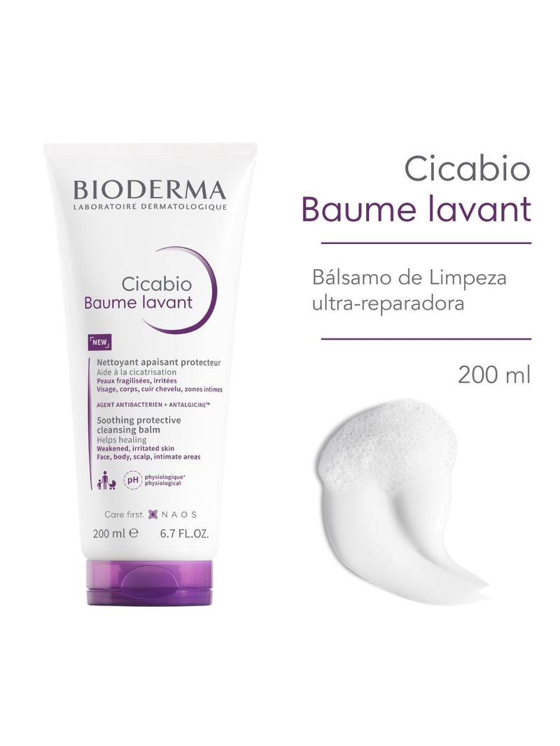 3701129810019-747665-Cicabio-Baume-Lavant-200ml-Limpador-Calmante