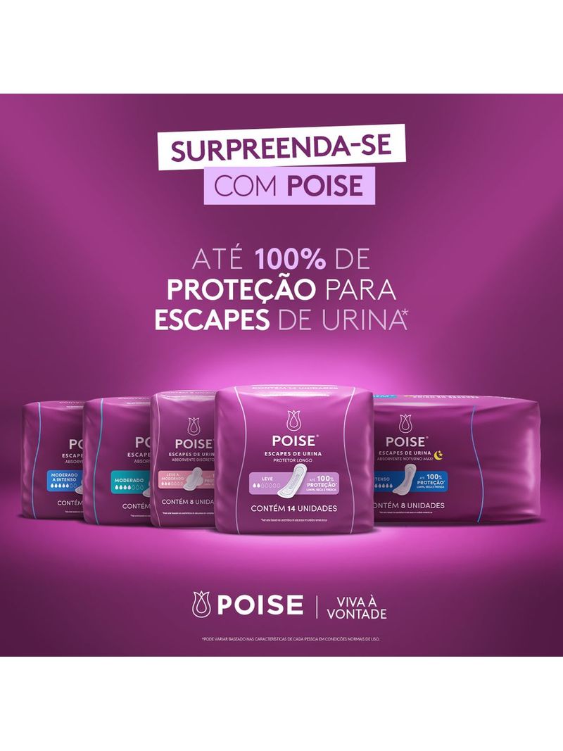 Protetor-Diario-Poise-Longo-Com-14-Unidades-Leve