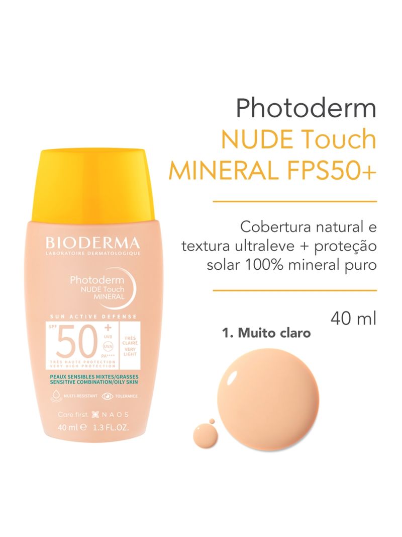 Protetor-Solar-Facial-Photoderm-Nude-Touch-Fps50--Muito-Claro