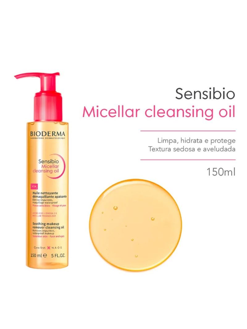 Oleo-Micelar-Demaquilante-Sensibio-Micellar-Cleasing-Oil-Bioderma-150ml